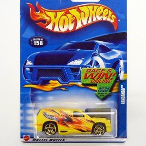 Hot Wheels Fandango #158 Yellow Die-Cast Car 2002